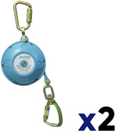 FallTech 7276WR Contractor/Dyneema Web SRL- Glass-Filled Nylon Housing, Dyneema Web, Connecting Carabiner, Load-Indicating Swivel Carabiner, 20', Blue